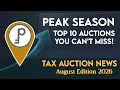 Tax Auction News - Top 10 Auction Markets for August 2026 and more