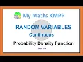 Random Variables Continuous Probability Density Function part