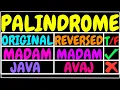 Palindrome string program in java ICSE X class 10 Semester 2 computer applications