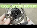 Lawnmower Pull Cord Will Not Retract Small Engine Repair