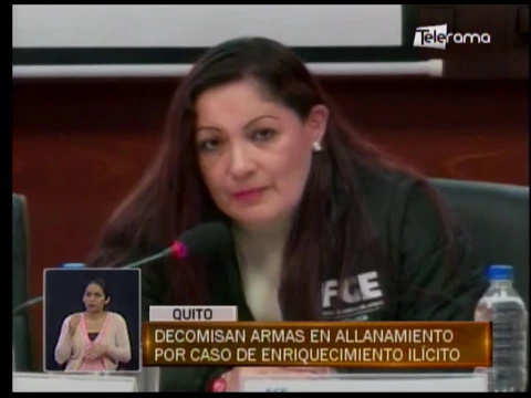 Decomisan armas en allanamiento por caso de enriquecimiento ilícito