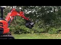 Townline Kubota KX057 Flail Mowing Plainfield NH