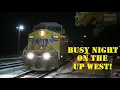 Busy evening on the Union Pacific West