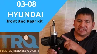 Hyundai Tiburon Shock Absorbers Strut kit Review SBA56741 TRQ Strut kit Review AM Auto Parts