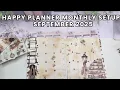 September 2025 Plan With Me Happy Planner Monthly Calendar Setup
