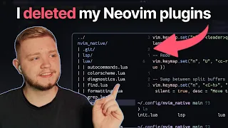 Building a Complete Neovim Setup with 0 Plugins