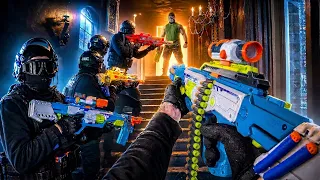 NERF WAR S.W.A.T. Bodycam BATTLE | Haunted House Raid