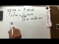 15 cm how many inches is it cm to inches Hindi