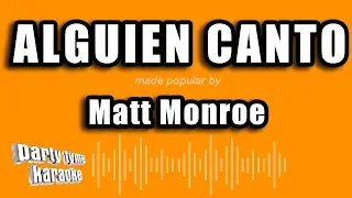 Matt Monroe Alguien Canto Versión Karaoke 