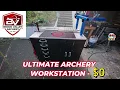 I Built the Ultimate Archery Workstation from a FREE Cabinet