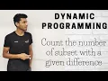 11 Count the number of subset with a given difference