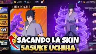 🔥SACANDO LA SKIN DE SASUKE UCHIHA EN LA RULETA DE TOKENS en FREE FIRE X NARUTO SHIPPUDEN CAPITULO 1
