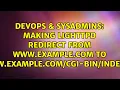 Making lighttpd redirect from www example com to www example - pl