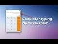 How to Calculator Typing Numbers show in Textfield
