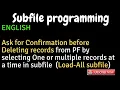 IBM i AS400 Tutorial iSeries System i - Delete records with confirmation from PF using subfile