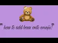 how to add bows onto emojis ItsAria - YT