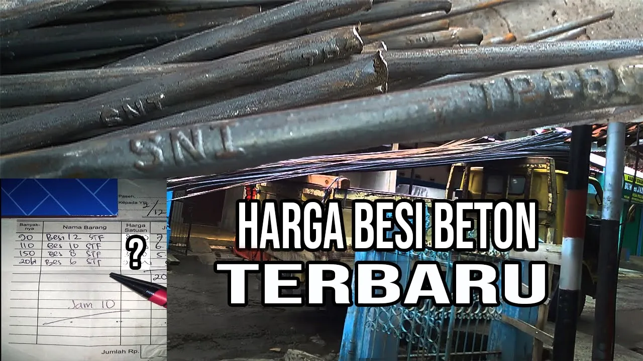 Update Daftar Harga besi beton 4 5 6 7 8 10 12 14 16 19 mili perbatang untuk bangunan & cor 2021 #up. 