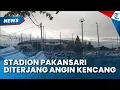 Lagu STADION PAKANSARI PORAK PORANDA! Angin Kencang Robohkan Videotron \u0026 Atap Stadion Bogor