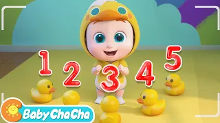 Download Five Little Ducks Went Out One Day | Counting Ducks Song + Baby ChaCha Nursery Rhymes \u0026 Kids Songs MP3