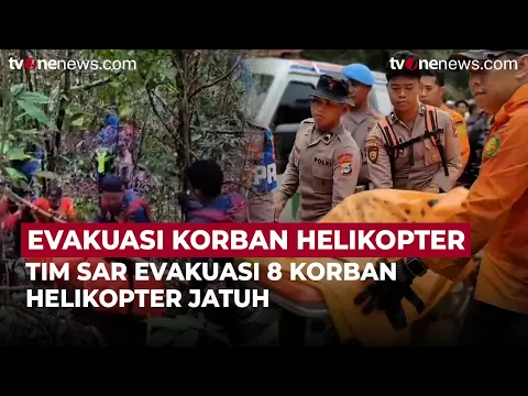 8 Korban Helikopter Eastindo Air Berhasil Dievakuasi ke RS Bhayangkara Banjarmasin