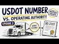 USDOT Numbers Operating Authority Explained Motus Update 2026