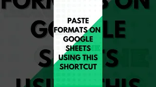 How to copy and paste formats in using this shortcut