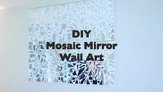 DIY 20 Pier 1 Inspired Mosaic Mirror Wall Art I Glam Decor