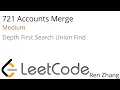 Leetcode 721 Accounts Merge