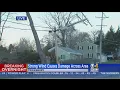 Strong Winds Cause Damage In Tewksbury