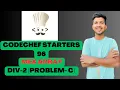 MEX ARRAY CODECHEF STARTERS 96 DIVISION - 2 PROBLEM