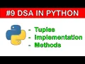 DSA in Python What are Tuples in Python Tuples in Python in details