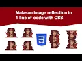 Make an Image Reflection in 1 line of code with CSS CSS Tips Tricks