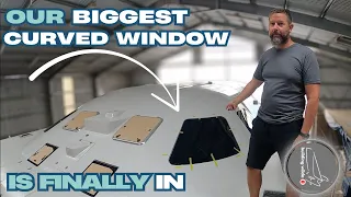 Our Biggest CURVED window is INSTALLED! | S03E46 – Building Wilda