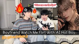 boyfriend watch me flirt with ai hot boy he tongue kissed me gay couple lucas u0026kibo bl