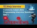 TCS Ninja Commonly Asked Java Programming Interview Questions Set 1