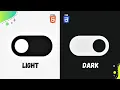 How to make CSS Switch toggle custom checkbox Dark Mode tutorial
