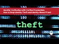Identity Verification with Verified Credentials How to Stop Identity Theft and Identity-Based Fraud