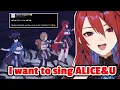 Lagu Liz happy that she got to sing Alice\u0026U with Risu and Nerissa !!!