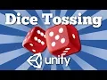 How to create simple Dice Tossing game with Unity Dice Roll Easy Unity 2D tutorial