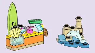 LEGO Instructions | Friends | 562304 | Beach Shop and Dolphin | Magazine Gift
