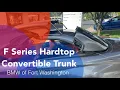 BMW F-Series Convertible Trunk Trick