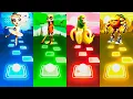 Download Lagu Ballerina Cappuccina Vs Tung Sahur Vs Chimpanzini Bananini Vs Udin Din Din Dun  | Tiles Hop EDM Rush