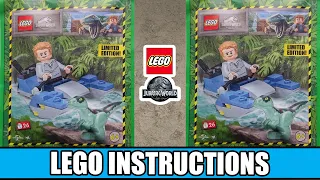 LEGO Instructions - Jurassic World Magazine - 122331 - Owen with Swamp Speeder and Raptor