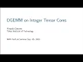 Download Lagu NHR Perflab Seminar: DGEMM on Integer Tensor Cores