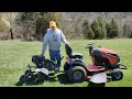 Bouncing around with my Agri-fab tow-tiller It s a lot of work unless established loose dirt