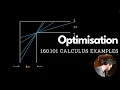 Optimisation Problem 160 101 Calculus Examples