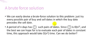 5 A Brute Force Max Sub Array Solution