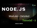 NodeJS Modules Detailed Basic to Advance NJan channel Tutorial - 3