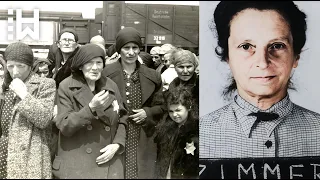 EXECUTION of Emma Zimmer - Brutal NAZI Guard at Ravensbrück and Auschwitz Concentration Camps
