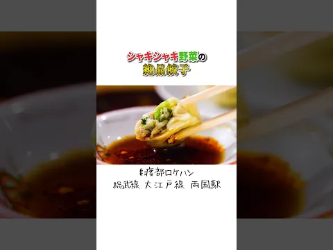 シャキシャキ野菜の 絶品餃子 #餃子 #飯テロ #両国